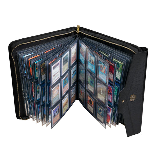 ENHANCE Standard Top Loader Binder Fits 252 Toploader Cards in 9 Pocket Pages
