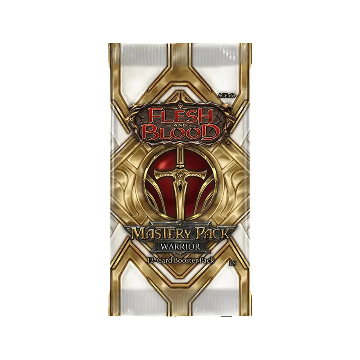 Flesh & Blood TCG – Mastery Pack Warrior Booster Display (12 Booster) – EN