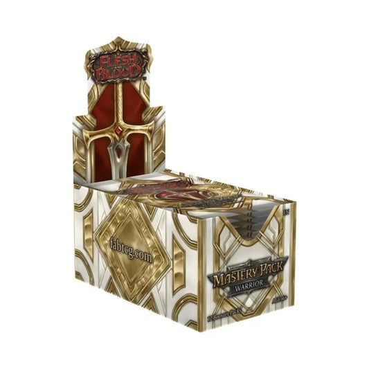 Flesh & Blood TCG – Mastery Pack Warrior Booster Display (12 Booster) – EN