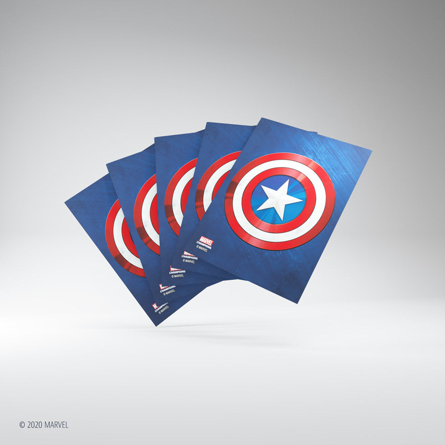 Marvel Champions Art Sleeves - Captain America