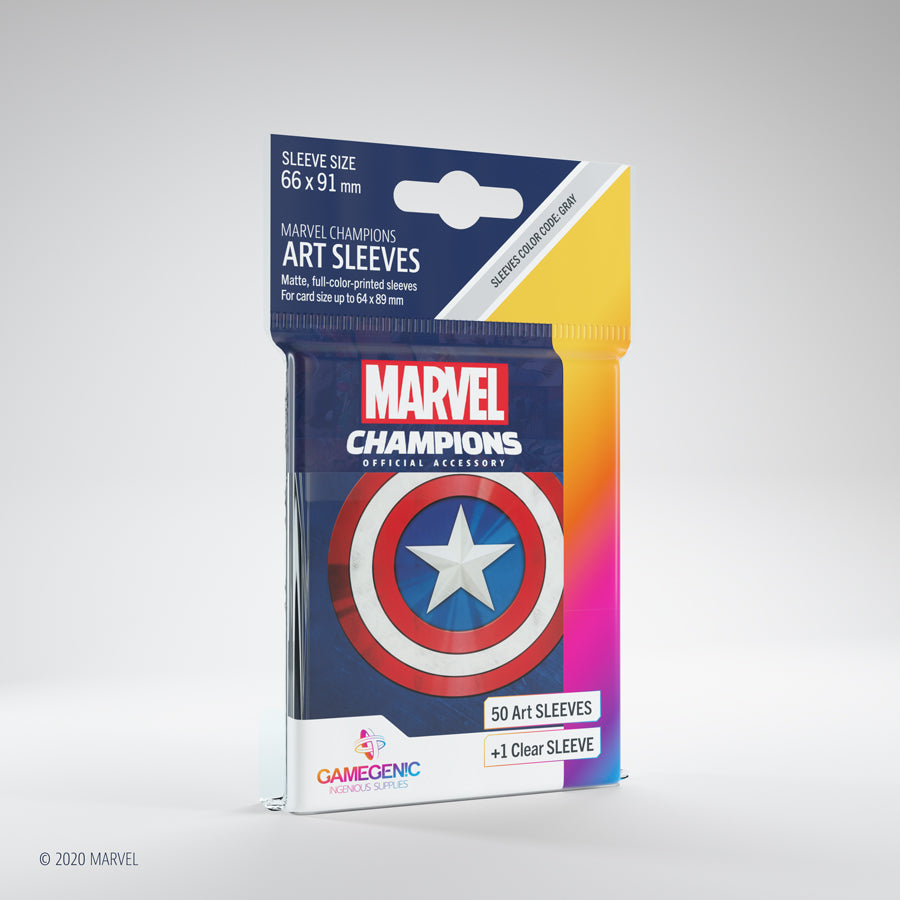 Marvel Champions Art Sleeves - Captain America