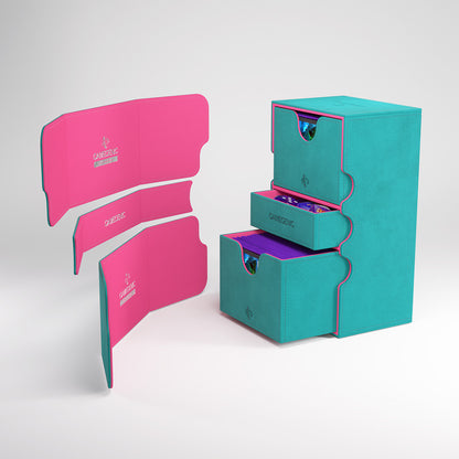 Gamegenic Stronghold 200+ XL Convertible - Teal / Pink