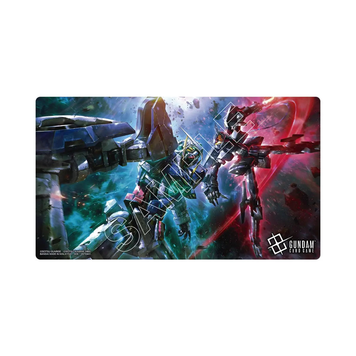 Gundam Card Game Playmat and Card Set Mobile Suit Gundam 00