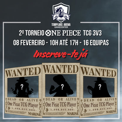 Entrada Torneio de Triplas One Piece Vol.2 - Domingo 8 Fevereiro 2026