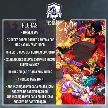 Entrada Torneio de Triplas One Piece Vol.2 - Domingo 8 Fevereiro 2026