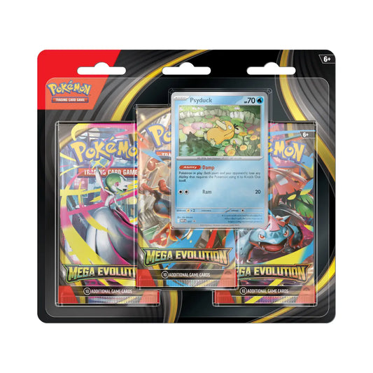 Pokémon Mega Evolution 3-pack blister – Psyduck - English