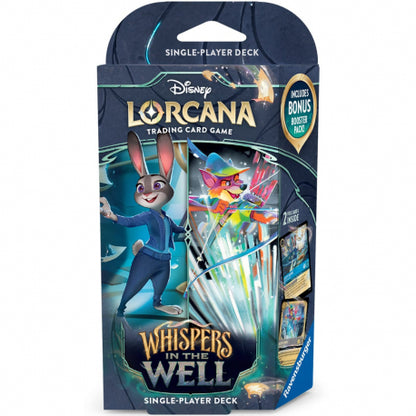 Disney Lorcana - Whispers in the Well Starter Deck: Judy Hopps & Robin Hood (including booster)