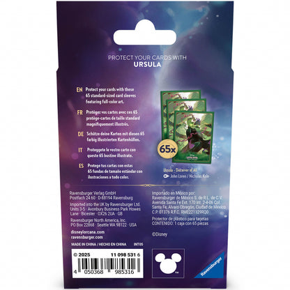 Disney Lorcana Card Sleeves B - Ursula - Deceiver of All Ench._Set 7