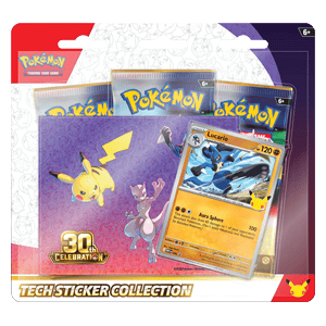 30th Celebration Lucario Tech Sticker Collection