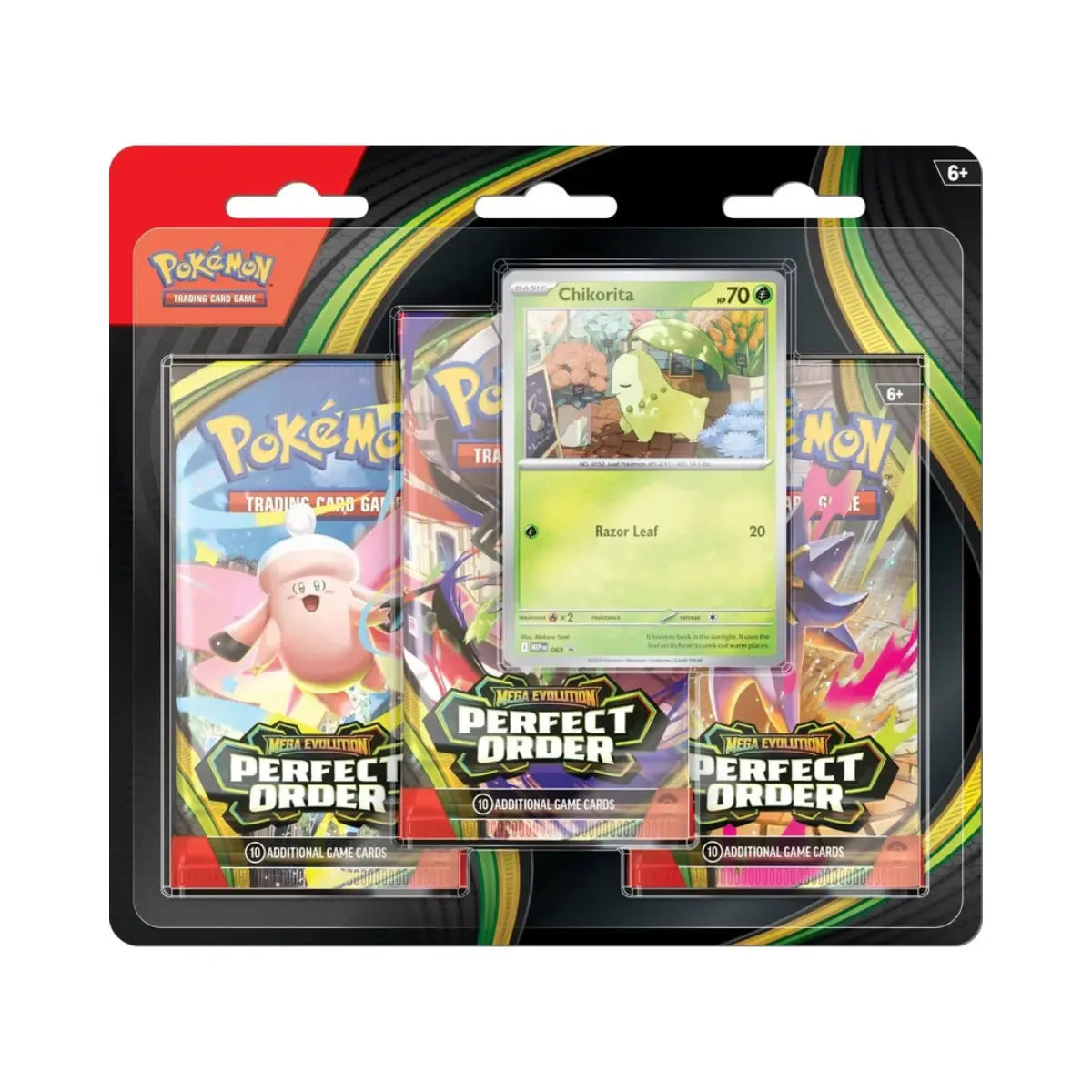 Pokemon Perfect Order 3 Pack Chikorita