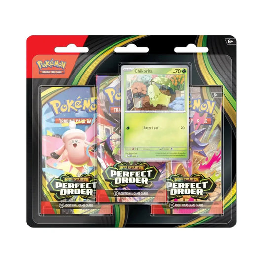 Pokemon Perfect Order 3 Pack Chikorita