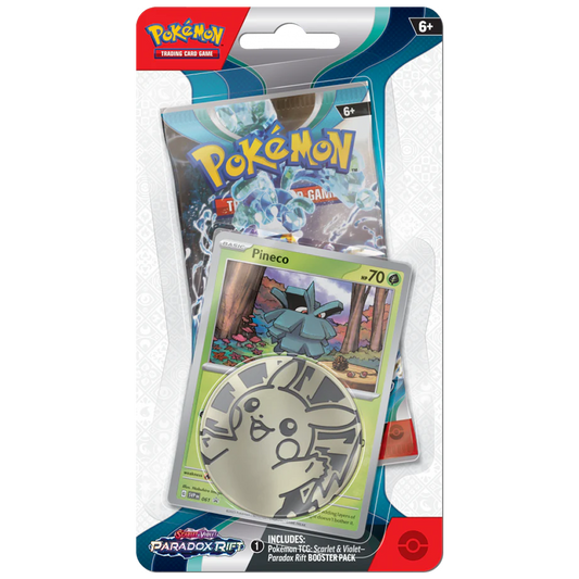 Pokémon TCG - Scarlet & Violet 4: Paradox Rift - Checklane 1-Pack Blister - Display: Pineco