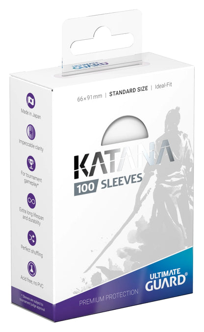 Ultimate Guard Katana 100 Sleeves Standard Size - Transparent