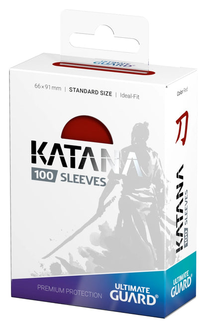 Ultimate Guard Katana 100 Sleeves Standard Size - Red