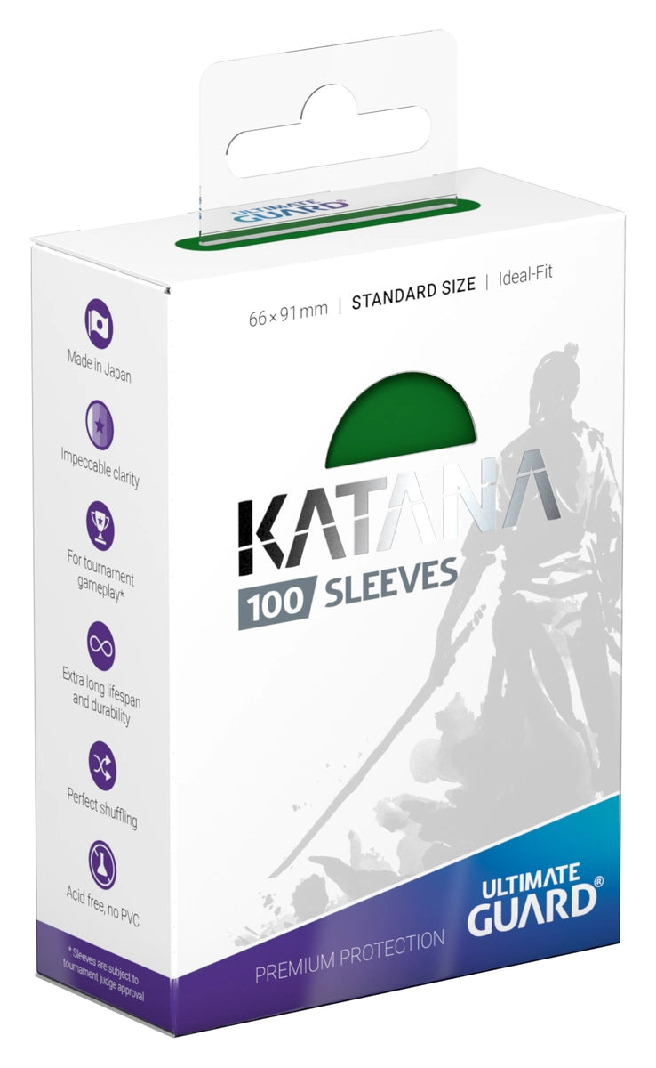 Ultimate Guard Katana 100 Sleeves Standard Size - Green