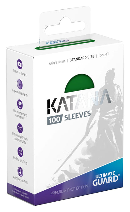 Ultimate Guard Katana 100 Sleeves Standard Size - Green