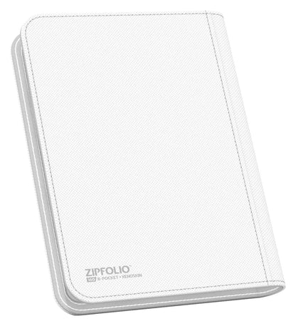 Zipfolio 160 8-Pocket Xenoskin - White