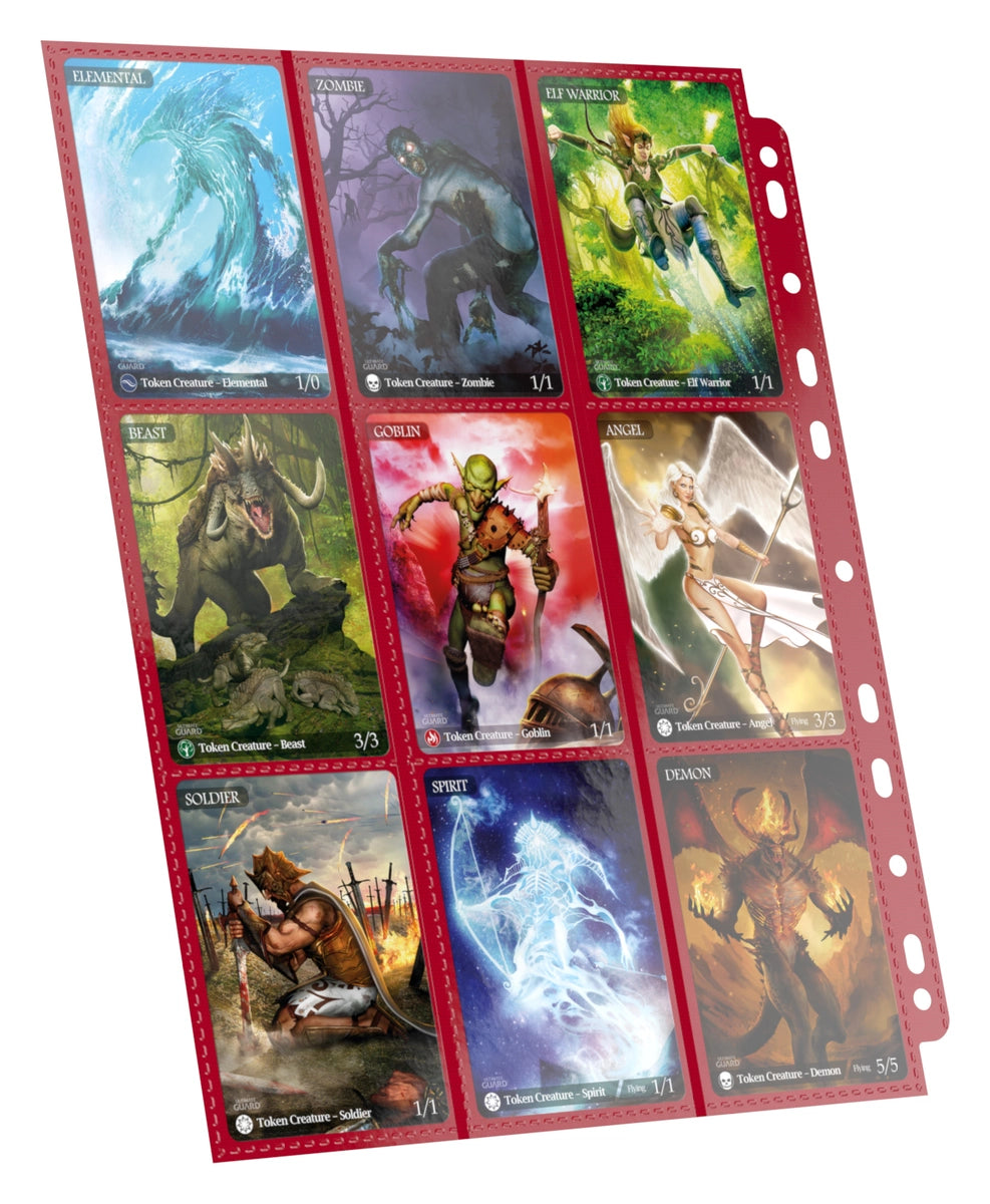 Ultimate Guard 18-Pocket Pages Side-Loading Red