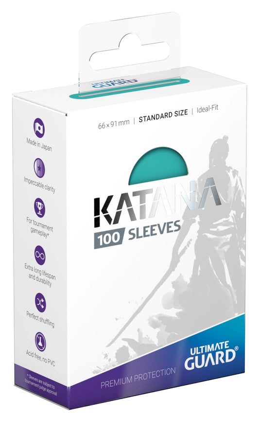 Ultimate Guard Katana 100 Sleeves Standard Size - Turquoise