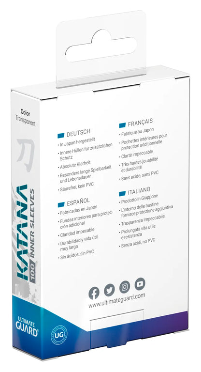 Katana Inner Sleeves Standard Size (100)