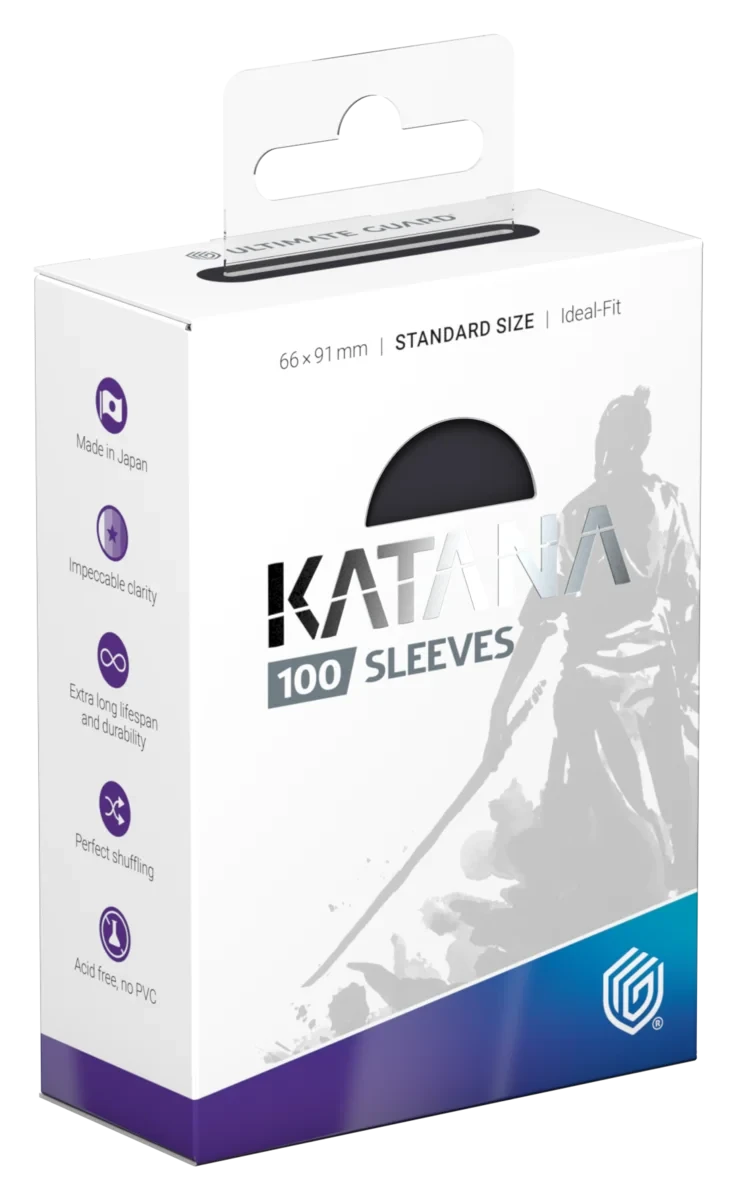 Ultimate Guard Katana Sleeves Standard Size (100) - Obsidian Shard