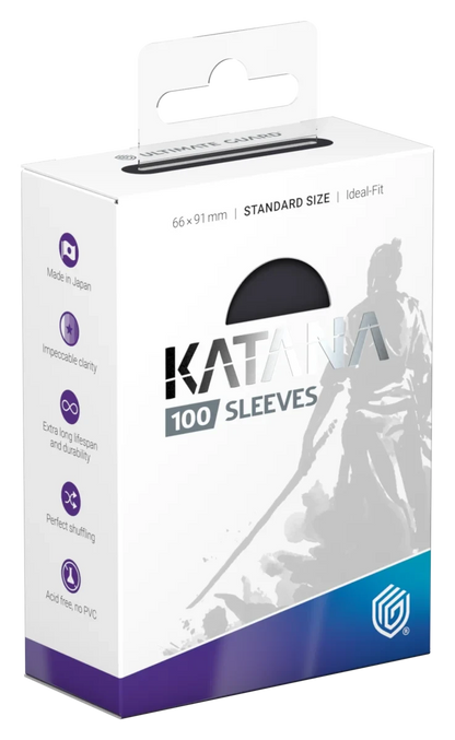 Ultimate Guard Katana Sleeves Standard Size (100) - Obsidian Shard