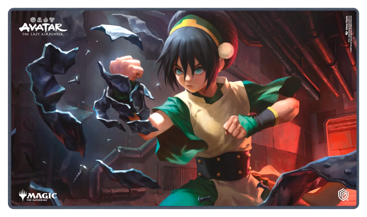Playmat - Magic: The Gathering - AVATAR: "Toph the First Metarbender" Stitched