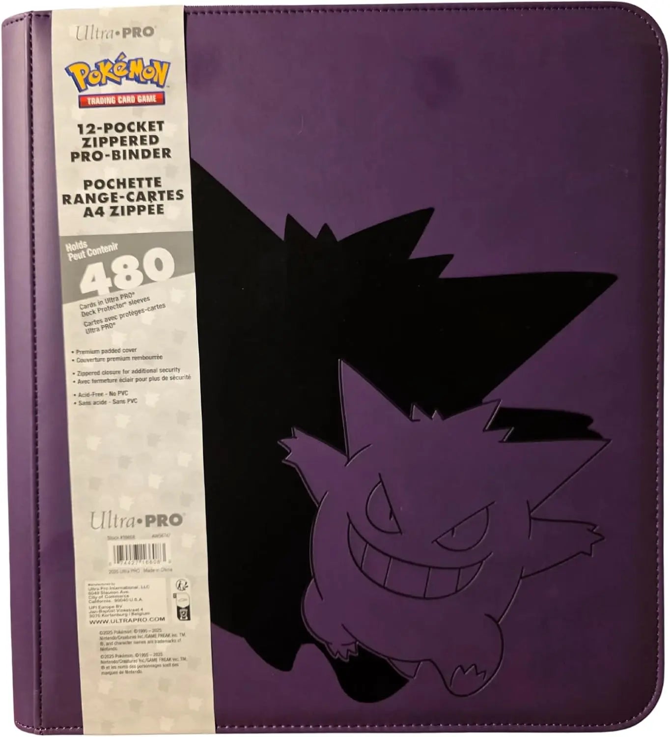 UP - Pokemon: 12-Pocket Zippered PRO-Binder: Elite Series Gengar