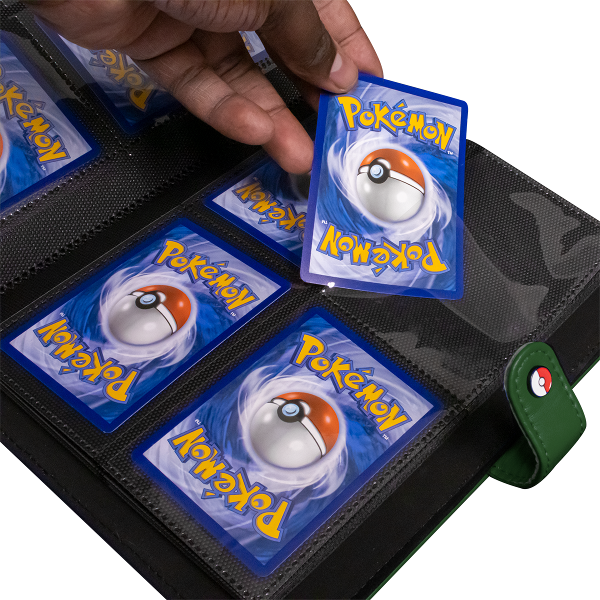 Pokémon Premium Green snap 4-pocket binder