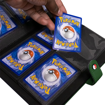 Pokémon Premium Green snap 4-pocket binder