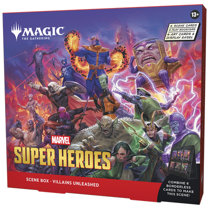 Magic: the Gathering - Marvel Super Heroes: Villains Unleashed + Heroes United Scene Boxes - English