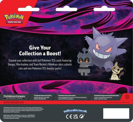 Pokemon Enhanced 2-Pack Blister (Gengar, Marshadow & Team Rocket's Mimikyu) - English