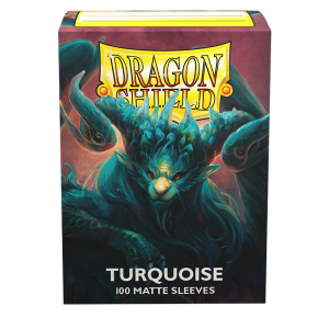 Dragon Shield - Standard Sleeves Matte (100 Sleeves) Turquoise