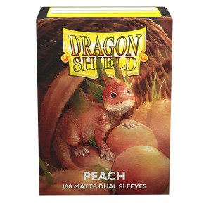 Dragon Shield - Standard Sleeves Matte (100 Sleeves) Peach