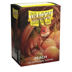 Dragon Shield - Standard Sleeves Matte (100 Sleeves) Peach