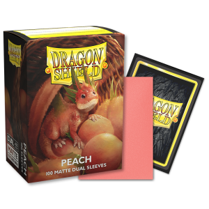Dragon Shield - Standard Sleeves Matte (100 Sleeves) Peach
