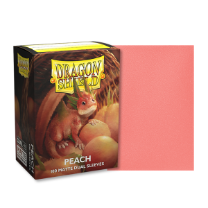 Dragon Shield - Standard Sleeves Matte (100 Sleeves) Peach
