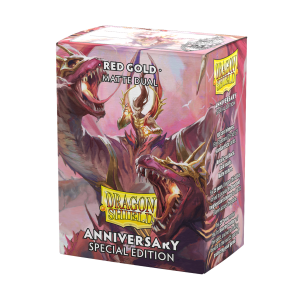 Dragon Shield - Standard Sleeves Matte (100 Sleeves) Pomegranate & Gold