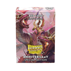 Dragon Shield - Standard Sleeves Matte (100 Sleeves) Pomegranate & Gold