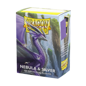 Dragon Shield - Standard Sleeves Matte (100 Sleeves) Nebula & Silver