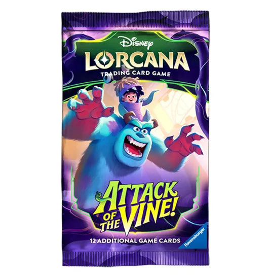 Disney Lorcana Attack of the Vine: Booster Pack of 12 Cards, English Edition