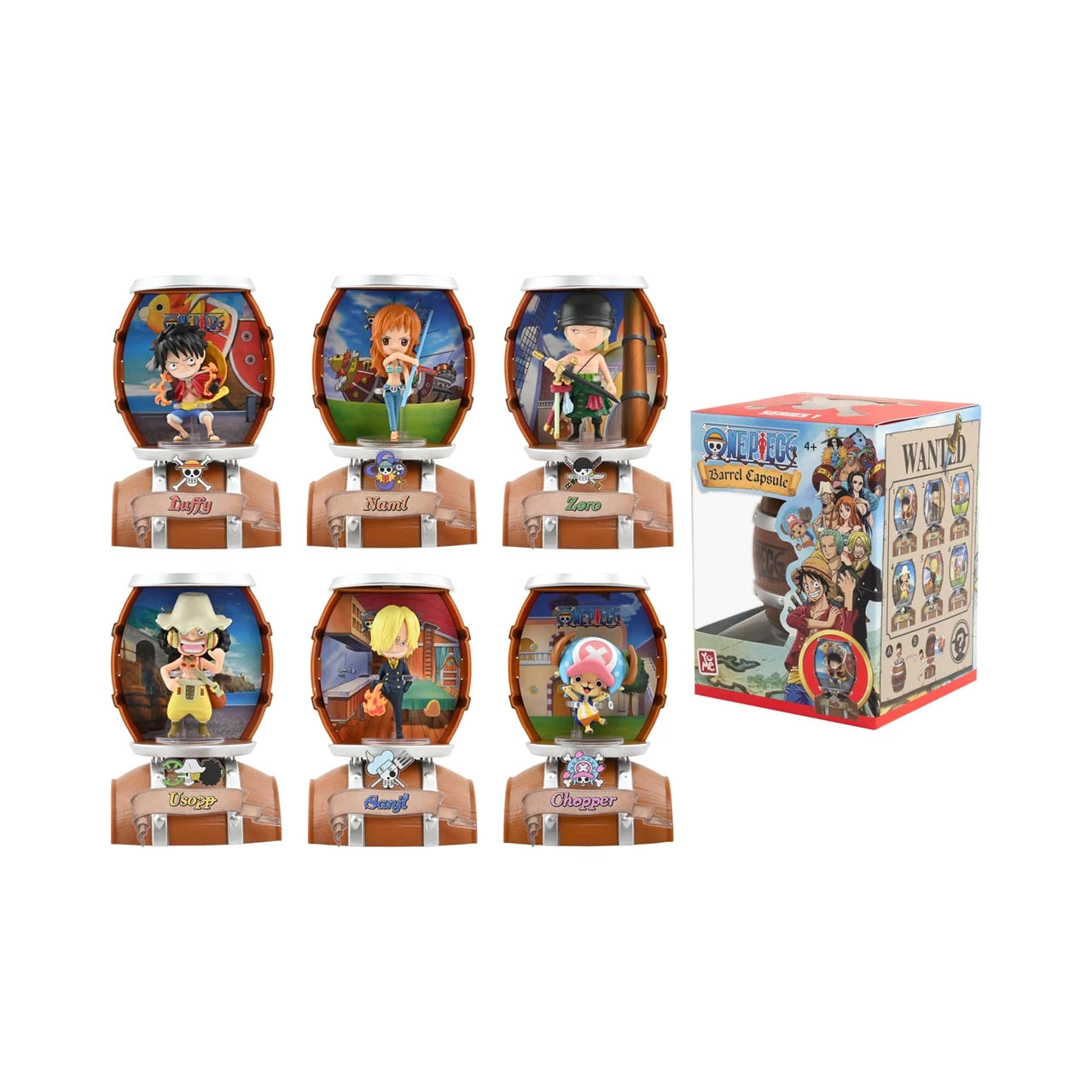One Piece Mini Figure Barrel Capsule