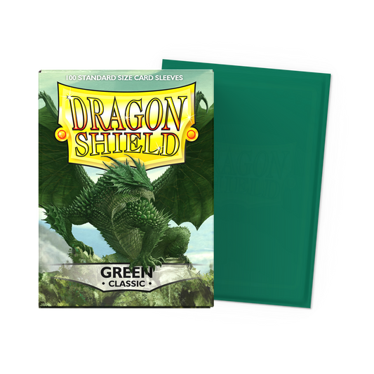 100 Dragon Shield Sleeves - Classic Green