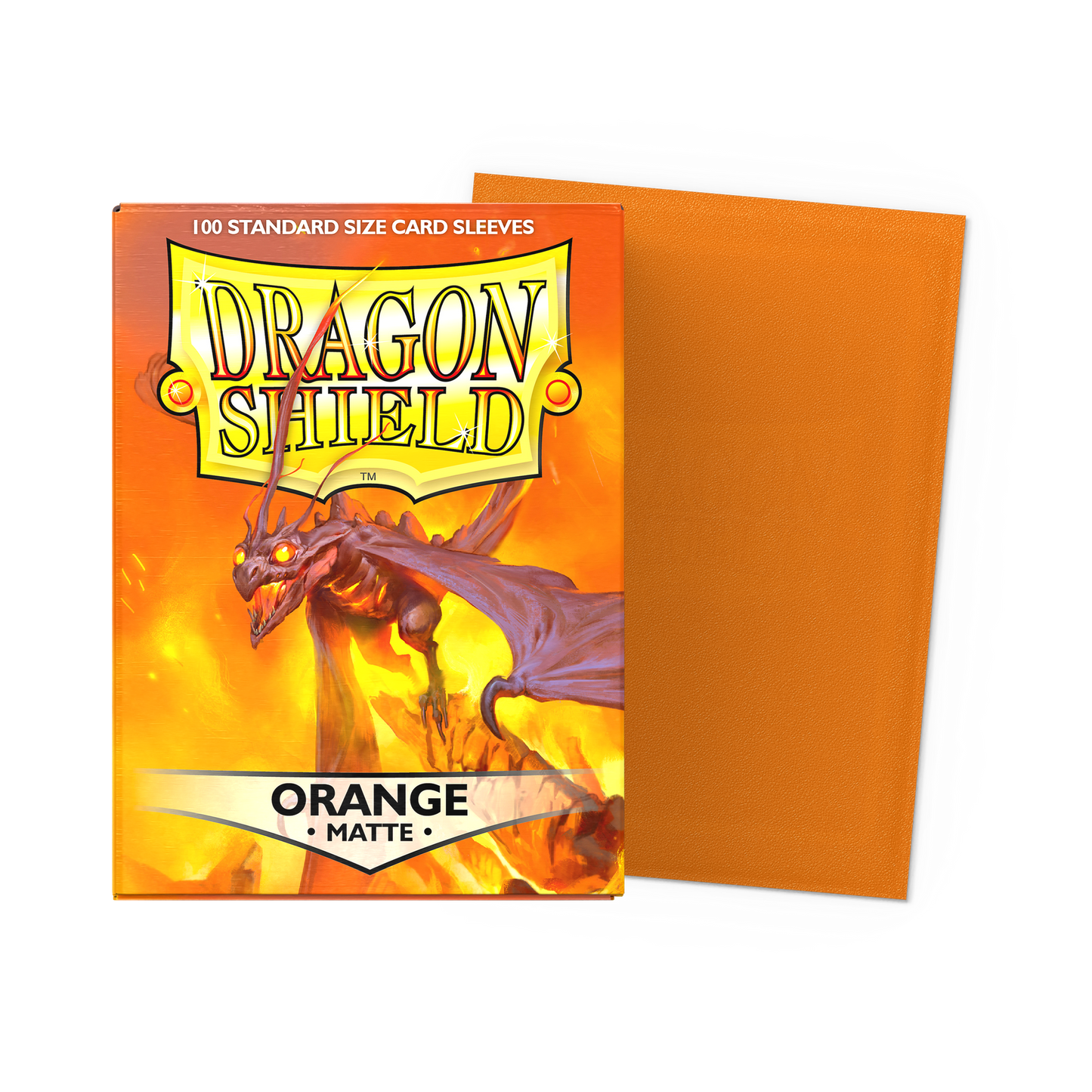 100 Dragon Shield Sleeves - Matte Orange