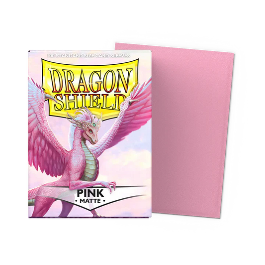 Dragon Shield Standard Sleeves - Matte Pink (100 Sleeves)