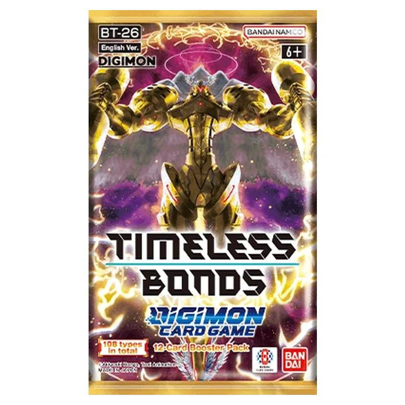 Timeless Bonds BT-26 English booster pack included in the display