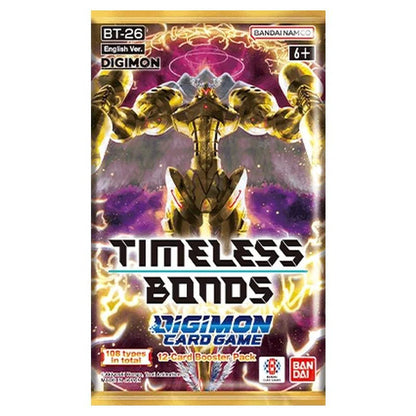 Timeless Bonds BT-26 English booster pack included in the display