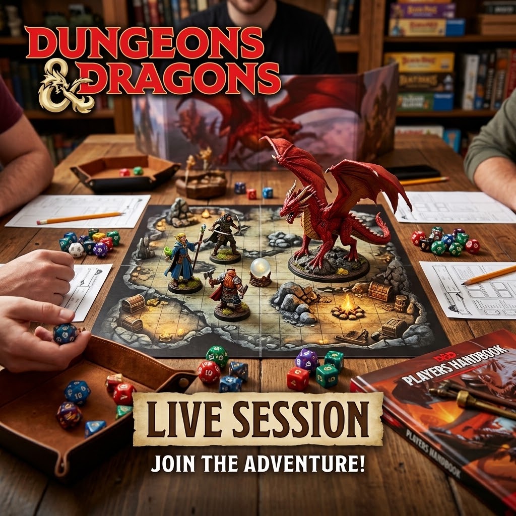 Sessões Dungeons & Dragons - DM: Sara Nascimento