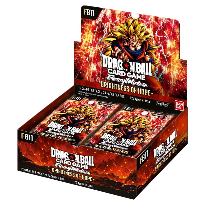 Dragon Ball Fusion World Brightness of Hope FB11 English booster display containing 24 packs