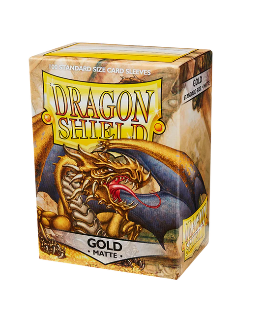 Dragon Shield Standard Sleeves - Matte Gold (100 Sleeves)